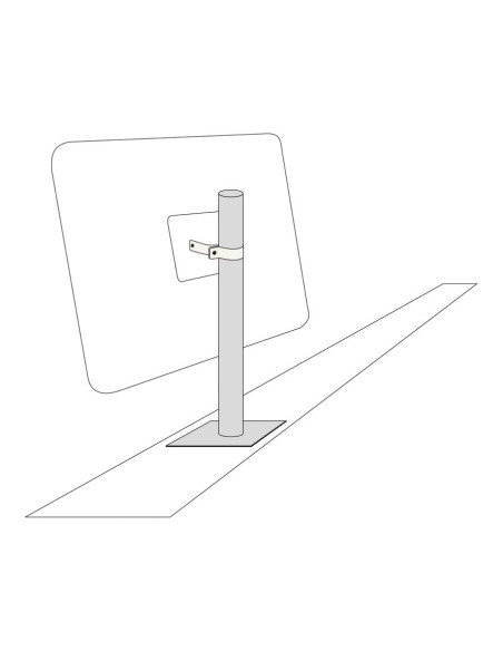 Muurpaal voor kleine en middelgrote spiegels, 800 mm