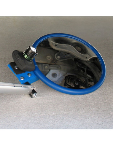 Lamp voor inspectiespiegel met telescopische arm