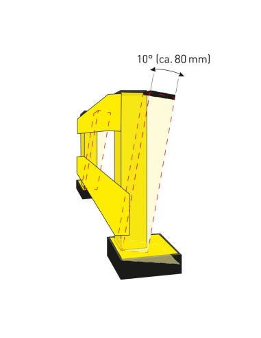 BLACK BULL staander rambeveiligingsplank voor binnen