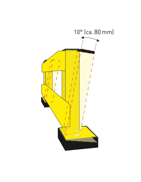 BLACK BULL staander rambeveiligingsplank voor buiten