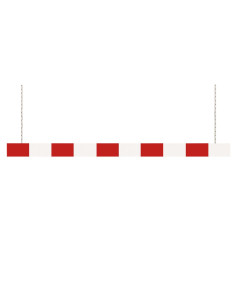 Hoogtebegrenzer, aluminium, rood wit