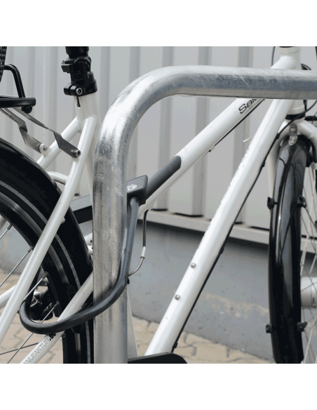 Fietsbeugel met tussenbuis, thermisch verzinkt staal