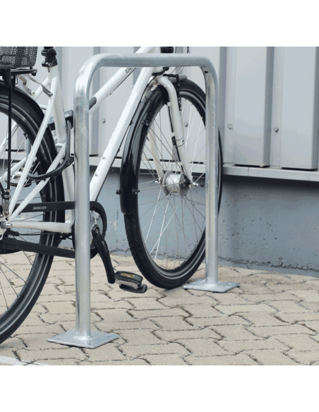 Fietsbeugel met tussenbuis, thermisch verzinkt staal