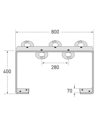 Stepstalling voor 5 steps, antraciet
