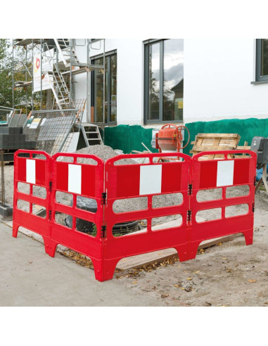 MORION vouwhek 4-delig - rood wit