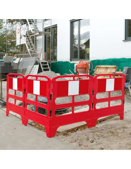 MORION vouwhek 4-delig - rood wit