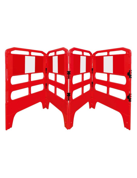 MORION vouwhek 4-delig - rood wit