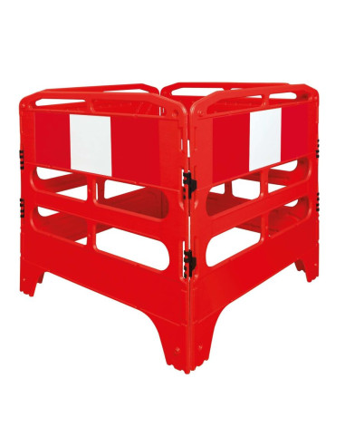 MORION vouwhek 4-delig - rood wit