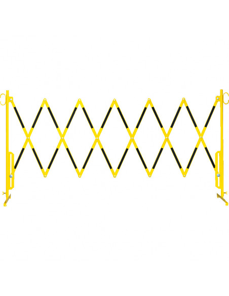 Schaarhek - staal - geel zwart