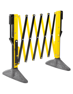 Xpandit schaarhek - kunststof - geel zwart