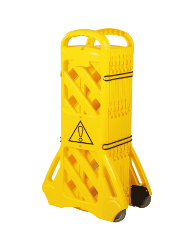 Mobiel afsluitingssysteem - kunststof - geel zwart