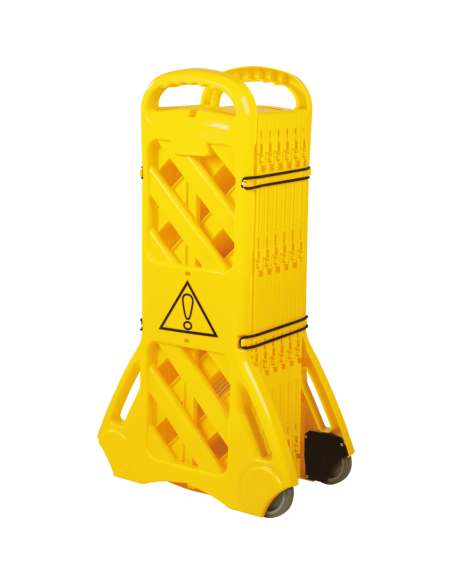 Mobiel afsluitingssysteem - kunststof - geel zwart