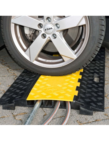 Kabelbrug 5 kanalen - geel zwart - 930 x 590 x 50 mm