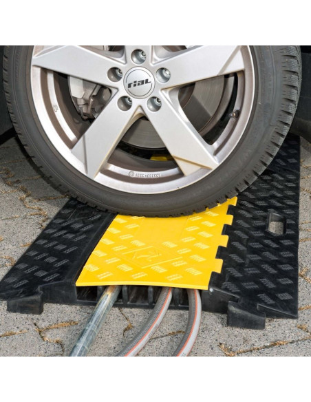 Kabelbrug 5 kanalen - geel zwart - 930 x 590 x 50 mm