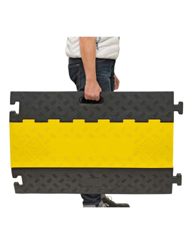 Kabelbrug 5 kanalen - geel zwart - 930 x 590 x 50 mm