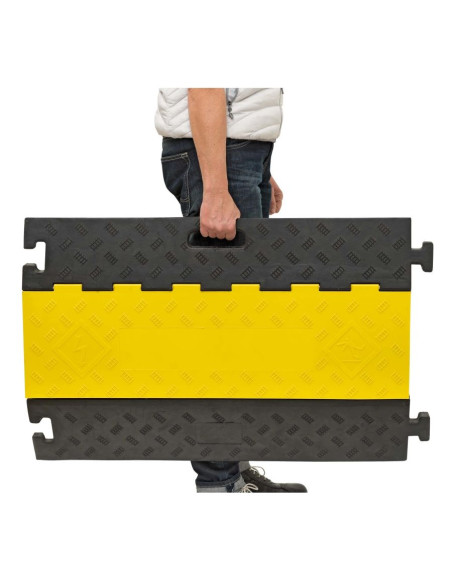 Kabelbrug 5 kanalen - geel zwart - 930 x 590 x 50 mm