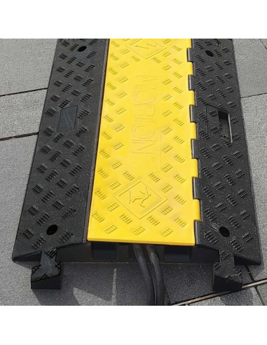 Kabelbrug 3 kanalen - geel zwart - 960 x 600 x 75 mm