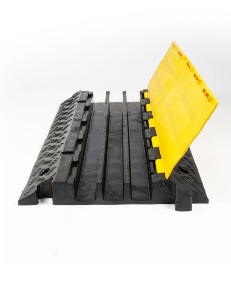 Kabelbrug 3 kanalen - geel zwart - 960 x 600 x 75 mm