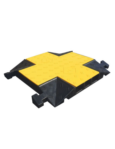 Kruising kabelbrug 3 kanalen - geel zwart