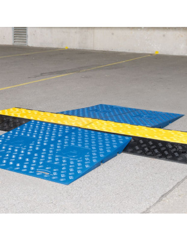 Rolstoel drempelhulp kabelbrug 3 kanalen - 880 x 744 x 75 mm