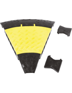 Hoekstuk Defender Midi kabelbrug - geel zwart