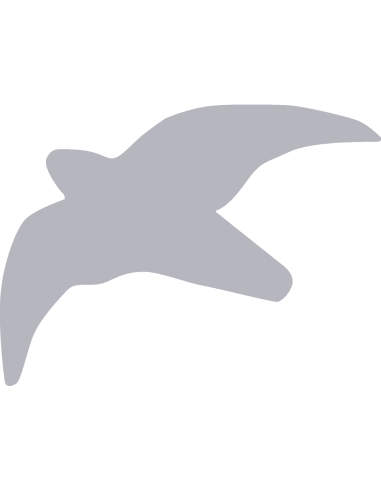 Raamstickers vogels - zilver - set van 3 stuks