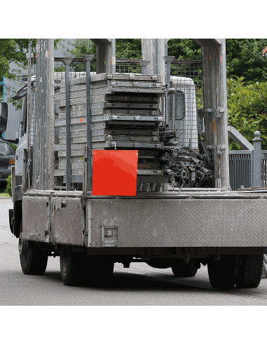 Rode vlaggen uitstekende lading - 300 x 300 mm - 10 stuks