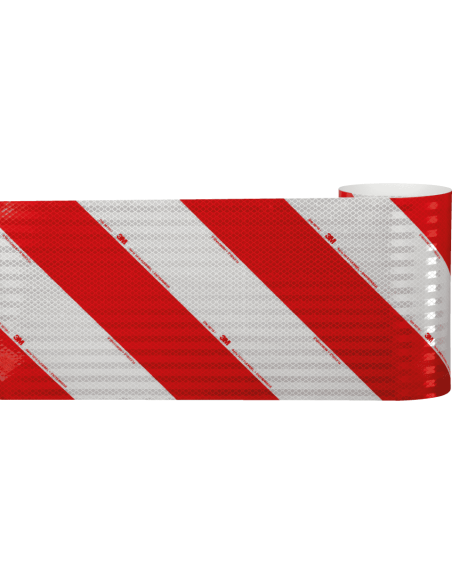 3M reflecterende voertuigmarkering - 1 meter - rood wit