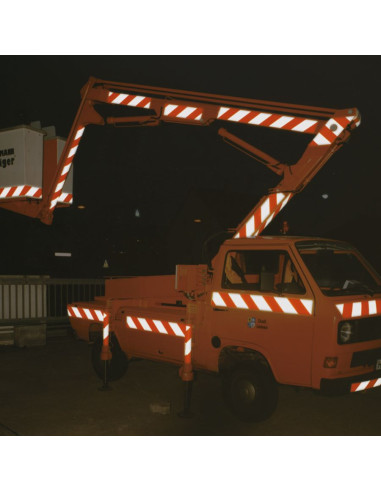 MORION reflecterende voertuigmarkering set - 2 x 9 meter - rood wit