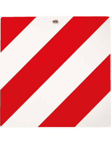 Rood wit markeringsbord vrachtwagen - retroreflecterend - aluminium