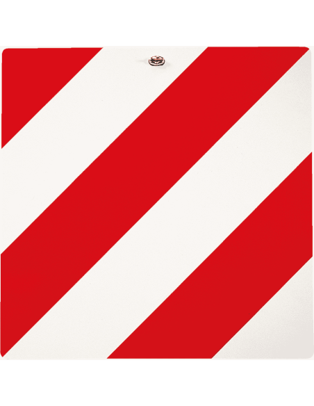 Rood wit markeringsbord vrachtwagen - retroreflecterend - aluminium