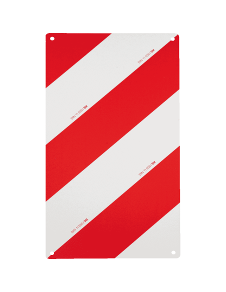 Rood wit markeringsbord vrachtwagen - retroreflecterend - aluminium