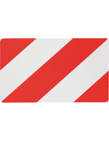 Rood wit markeringsbord vrachtwagen - retroreflecterend - plaatstaal