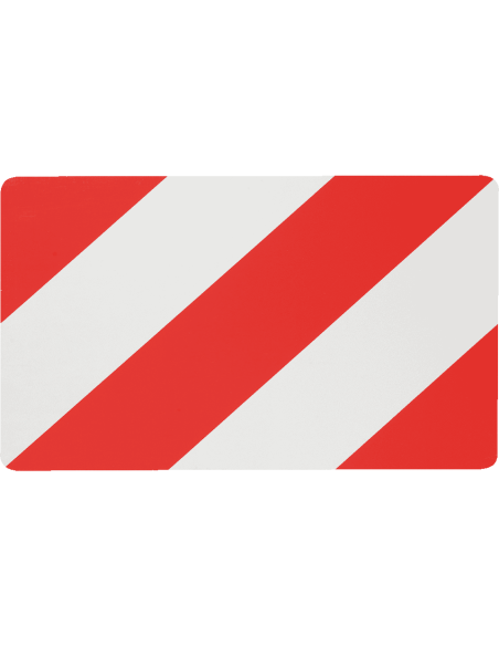 Rood wit markeringsbord vrachtwagen - retroreflecterend - plaatstaal