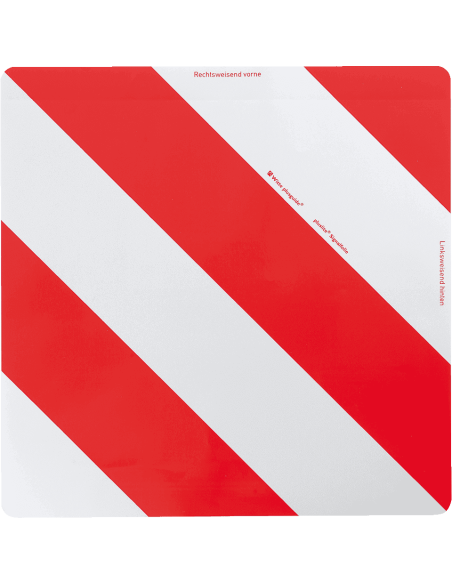 Rood witte markering vrachtwagen - retroreflecterende folie