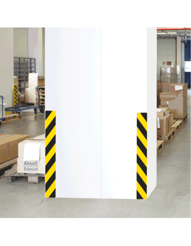 Markeringstape met laminaat - zelfklevende folie - 2 rollen - geel zwart