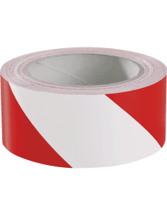 Markeringstape met laminaat - zelfklevende folie - 2 rollen - rood wit