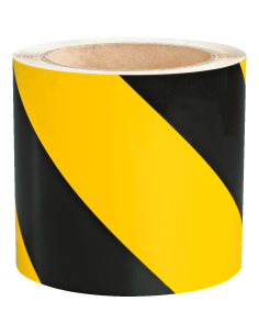 3M reflecterende markeringstape - 25 meter - geel zwart - 100 mm breed