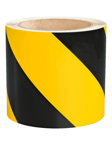 3M reflecterende markeringstape - 25 meter - geel zwart - 100 mm breed