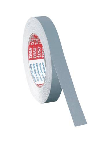 Tesa 4651 textieltape - 25 meter per rol - grijs