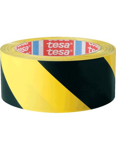 Tesa 60760 markeringtape - 2 x 33 meter - geel zwart