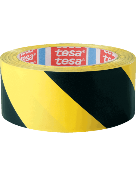 Tesa 60760 markeringtape - 2 x 33 meter - geel zwart