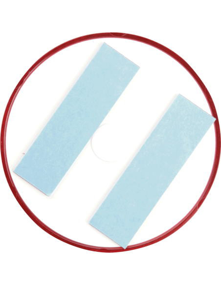 Zelfklevende reflectoren - rood - 4 stuks - 60 mm