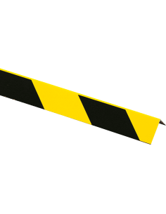 Aluminium hoekprofiel - geel zwart - 990 mm lang
