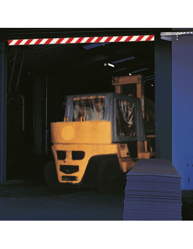 Aluminium vlakprofiel - rood wit - 990 mm lang