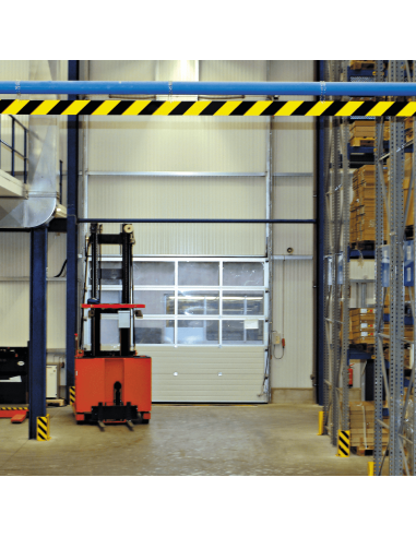 Lichtgevend aluminium vlakprofiel - geel zwart - 990 mm lang