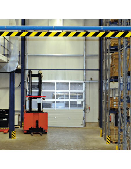 Lichtgevend aluminium vlakprofiel - geel zwart - 990 mm lang