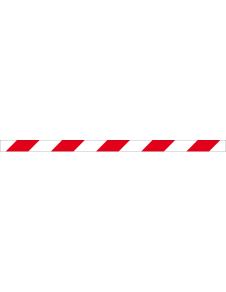 Magnetische waarschuwingsmarkering - rood wit