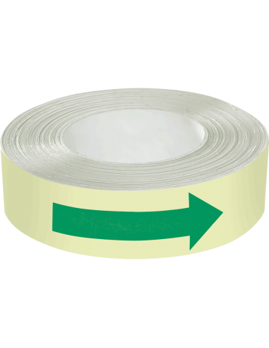 Lichtgevende tape met pijlen - 25 meter op rol