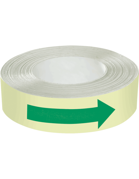 Lichtgevende tape met pijlen - 25 meter op rol
